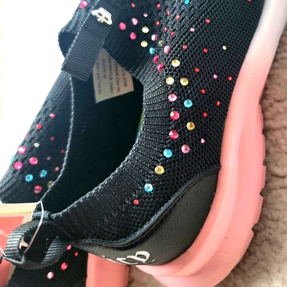 NWT Juicy Couture Malden Lane Pull-On Sequined Sneakers Size 5M - Picture 6 of 11